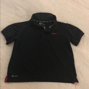 Black Nike dri fit polo size 5-6